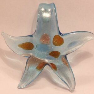 Glashänge sjöstjärna ljusblå ca 45mm