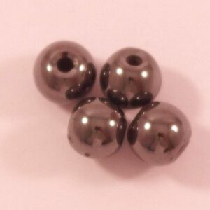 10 st runda hematit pärlor 6mm
