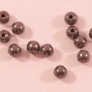 10 st runda hermatit pärlor 3mm