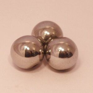 Rund silver färgad magnet pärla 10mm