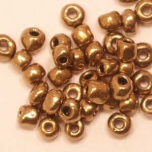 Seed beads opaque koppar 4 mm