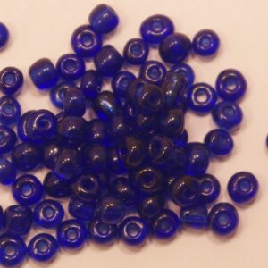 Seed beads ceylon mörkblå 4 mm
