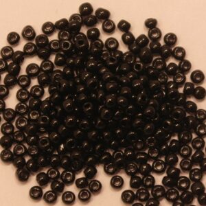 Seed beads opaque svart 2mm
