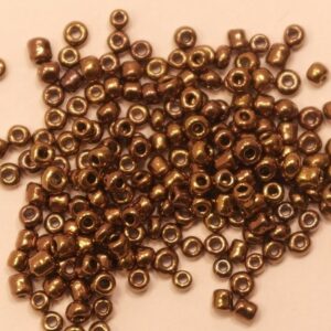 Seed beads opaque kokosnötbrun 2mm