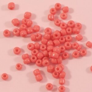 Seed beads opaque ljus corall färg 2mm
