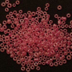Seed beads ceylon round flamingo rosa 2mm