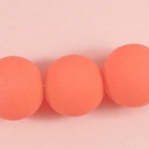 20st Neon orange rund med gummiyta 10 mm