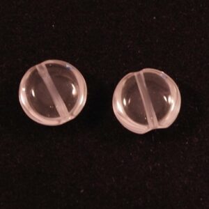 En fin rund klar pärla med rundade kanter 10mm